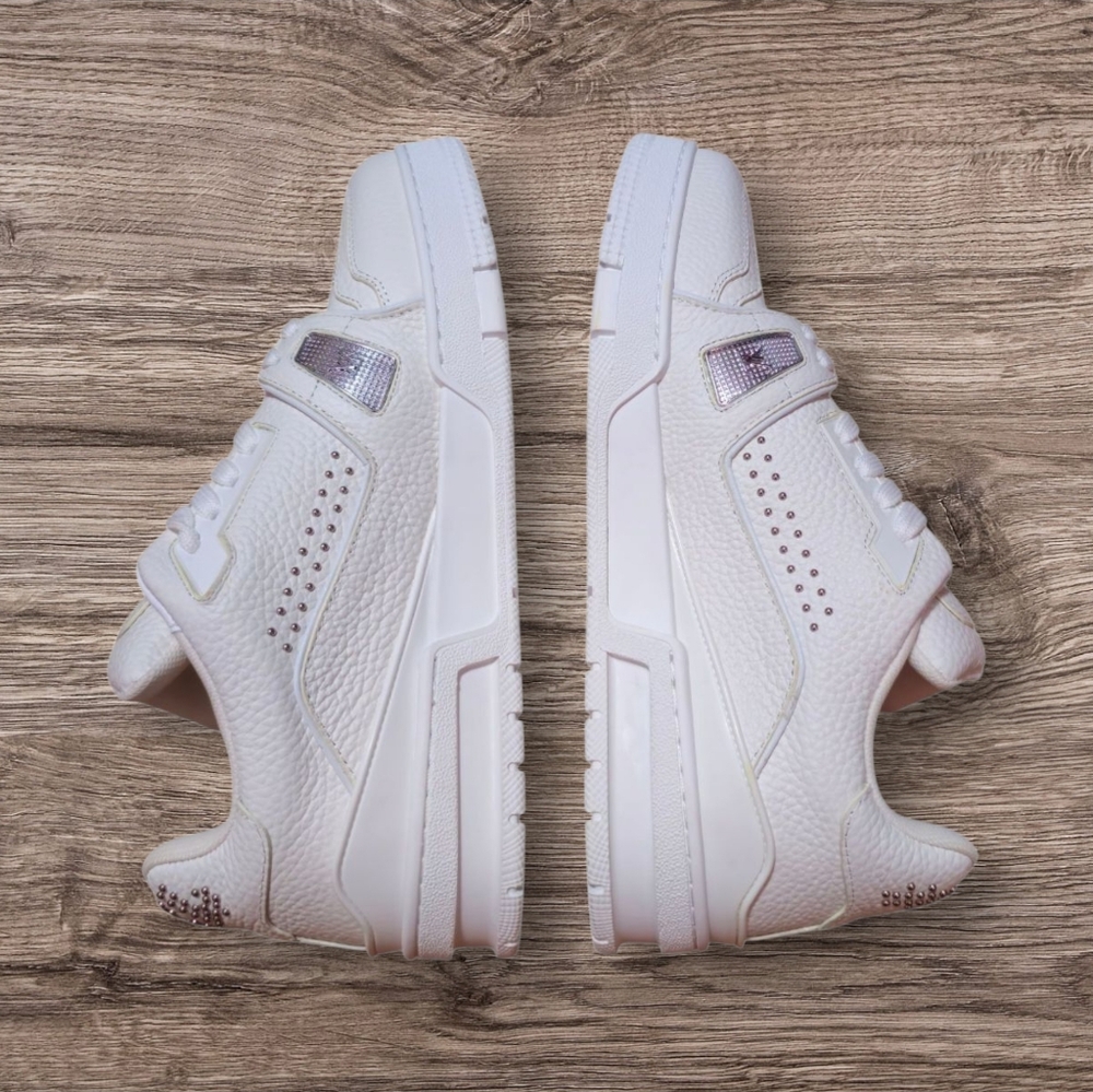 DS Louis Vuitton LV Trainer White Calf Leather - EU 42 (US 9) - 1ADDBY - Picture 2 of 6